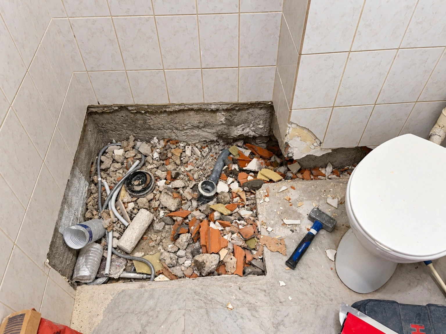 Salle d’eau avant rénovation